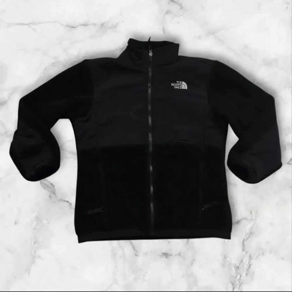 The North Face Denali Black Full Zip Jacket Girls Size Large